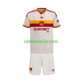 Camisolas de futebol AS Roma Criança Equipamento Alternativa 2026/27 Manga Curta